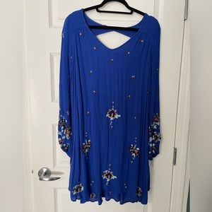 Free People Oxford Dress in Blue